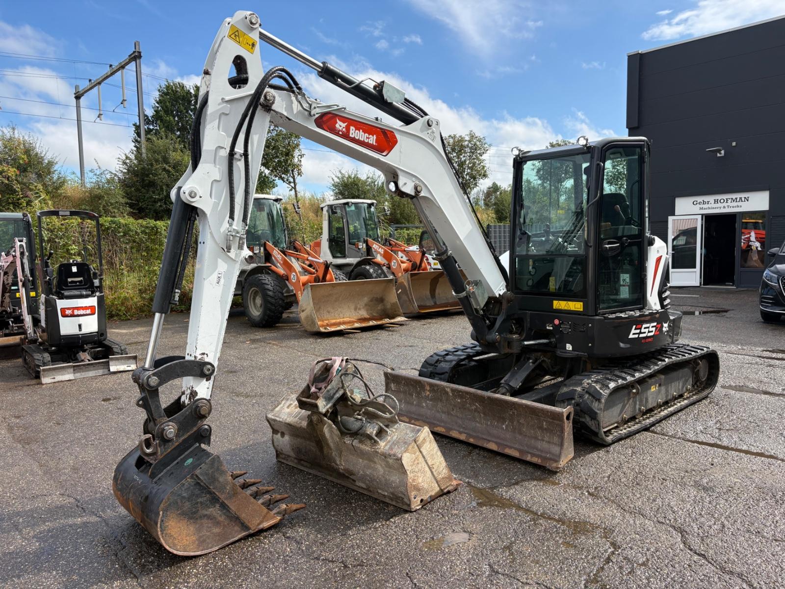 Bobcat E55z    Hydraulische löffel