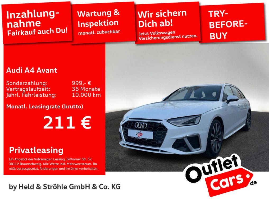 Audi A4 Avant S-Line 40 TDI S tronic AHK LED NAV+ SFW