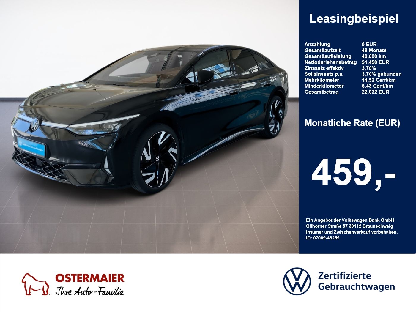 Volkswagen ID.7 GTX 4M 340PS.MATRIX.NAVI. PANO.AH foto 1