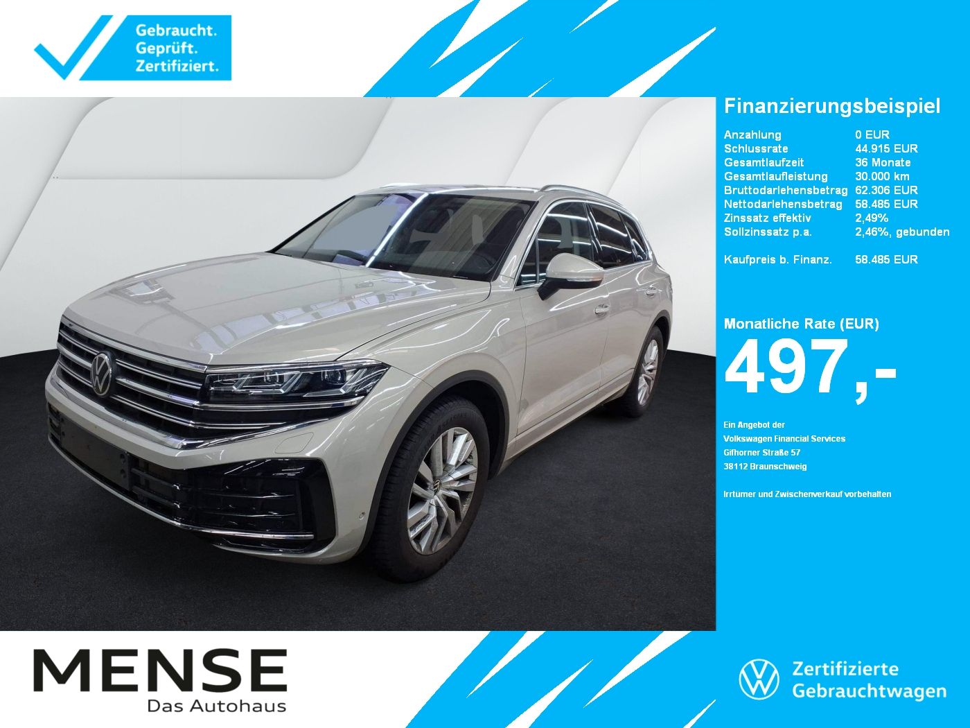 Volkswagen Touareg 3.0 TDI 4-motion Elegance IQ.Light|AHK