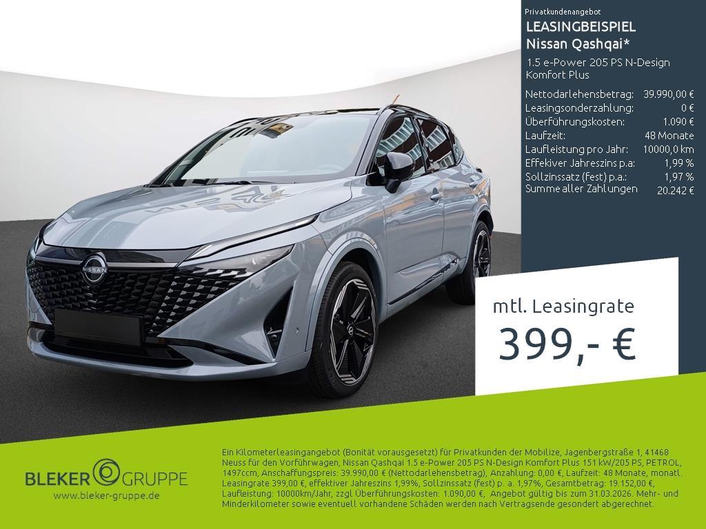 Nissan Qashqai 1.5 e-Power 205 PS N-Design Komfort Plu