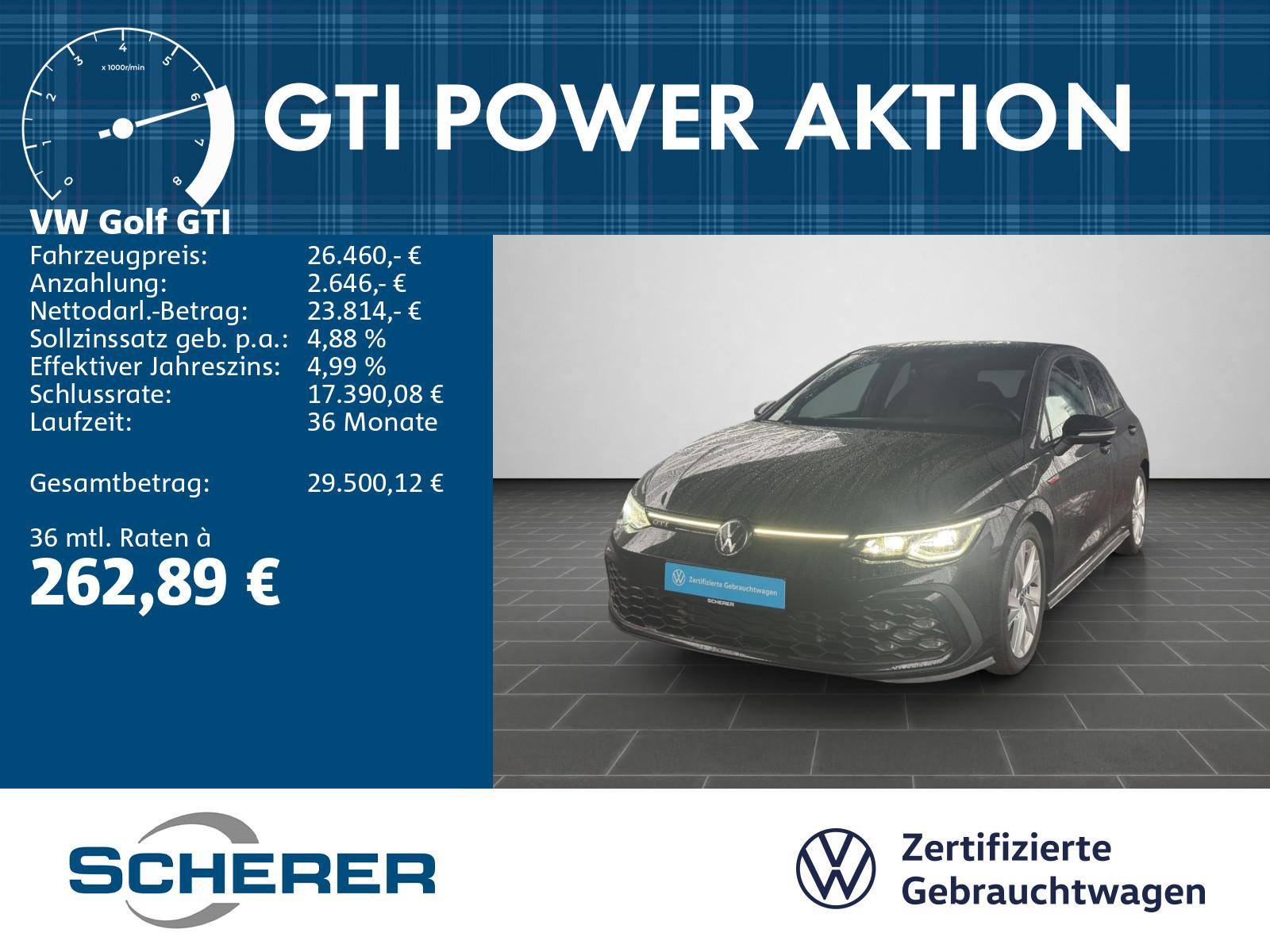 Volkswagen Golf VIII GTI 2.0 TSI DSG IQ.LIGHT NAVI BLACK ST