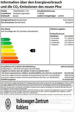 Volkswagen T-Cross Goal 1.0 l TSI