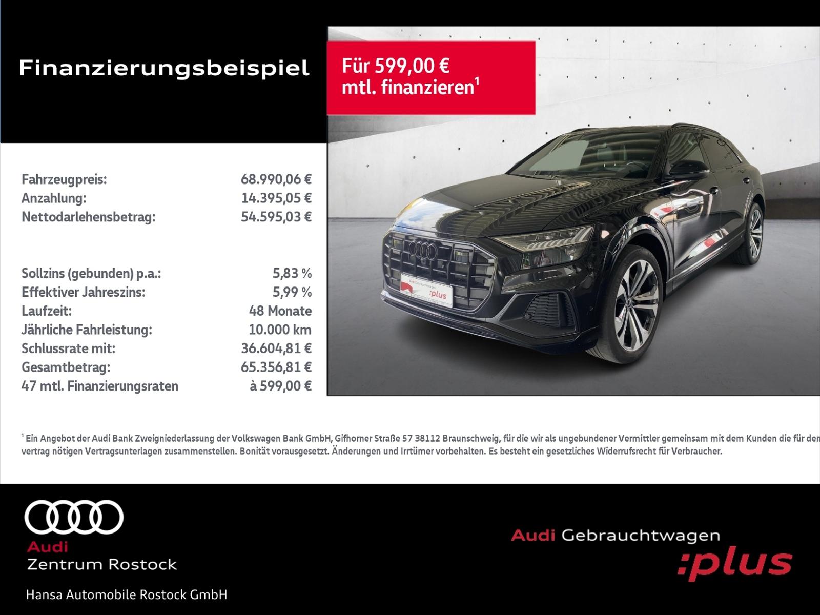 Audi Q8 50 TDI Quattro S-Line+Navi+Matrix+Ahk+Head Up