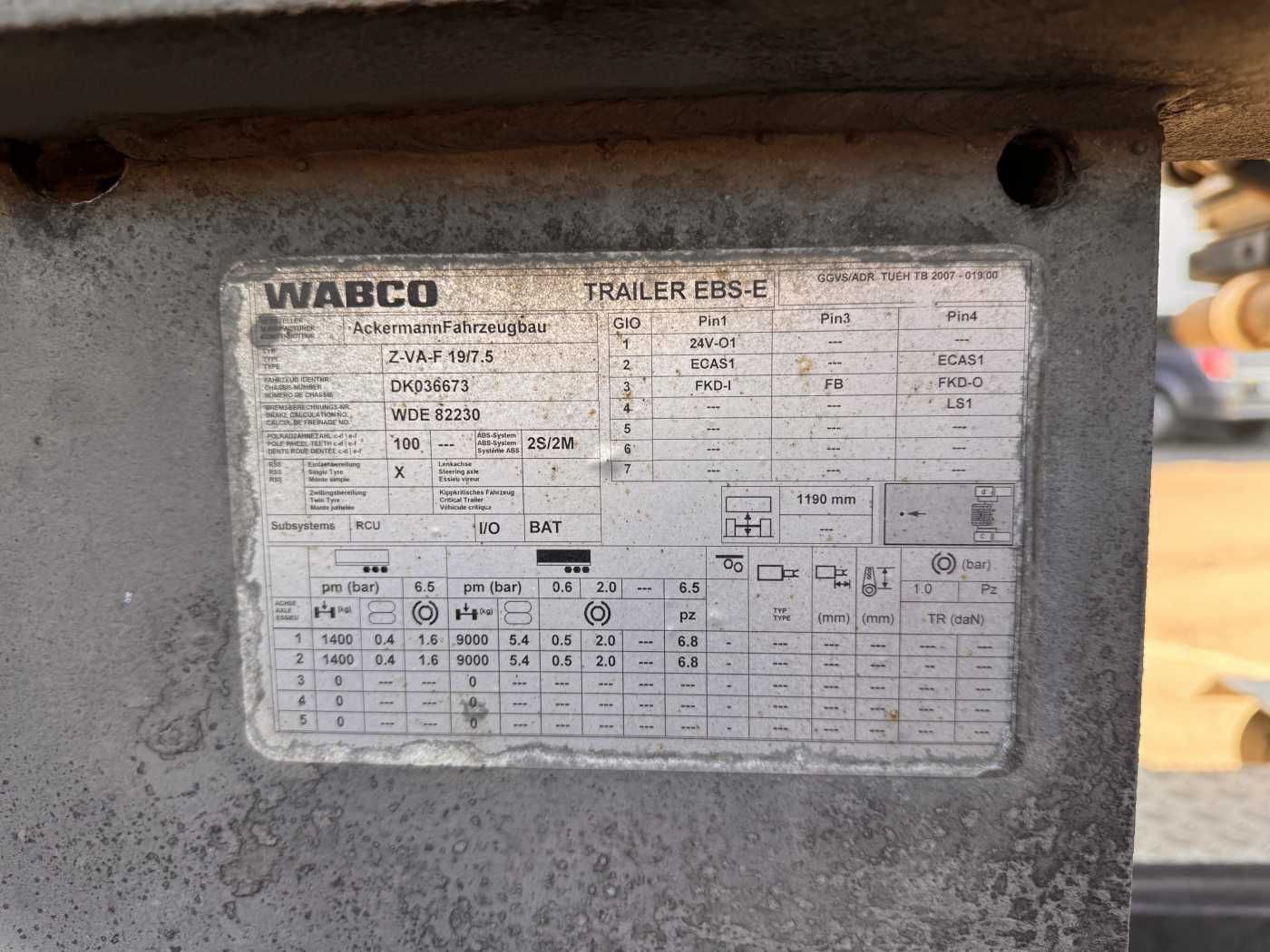 Fahrzeugabbildung Ackermann Z-VA-F 19/7,5 Carrier Supra 950U LBW Bär 2.000kg