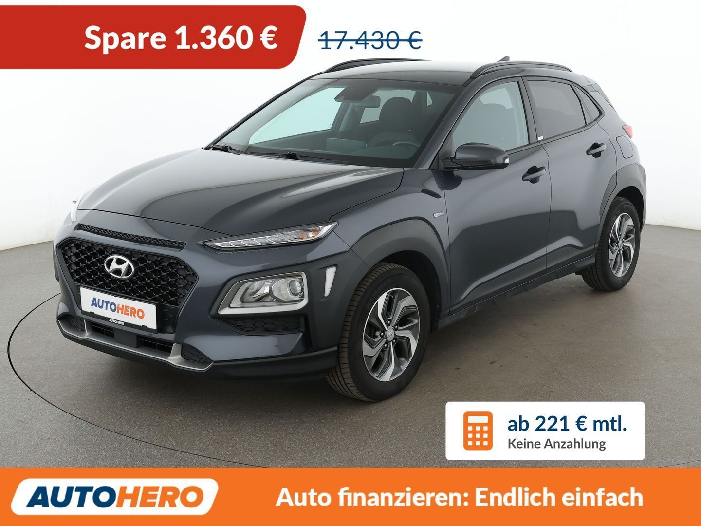 Hyundai Kona 1.6 Hybrid Advantage 2WD Aut.*NAV*TEMP*CAM*