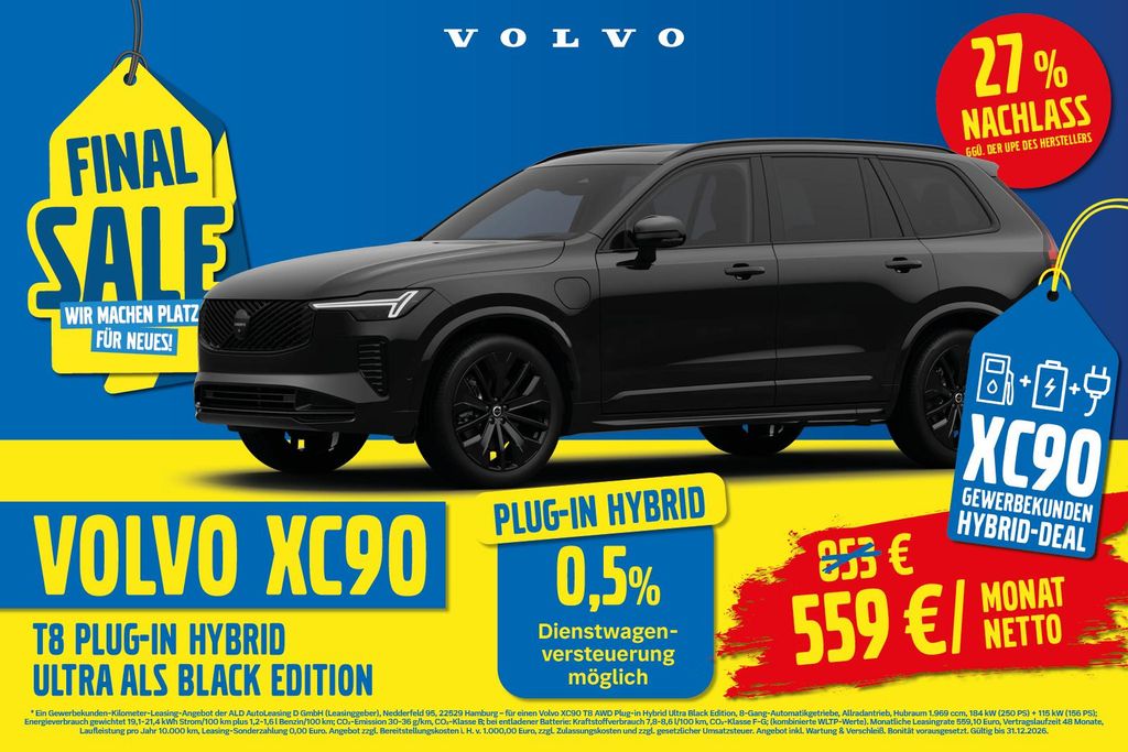 Volvo XC90 T8 Plus Dark | HUD | Pano | 360° | H&K
