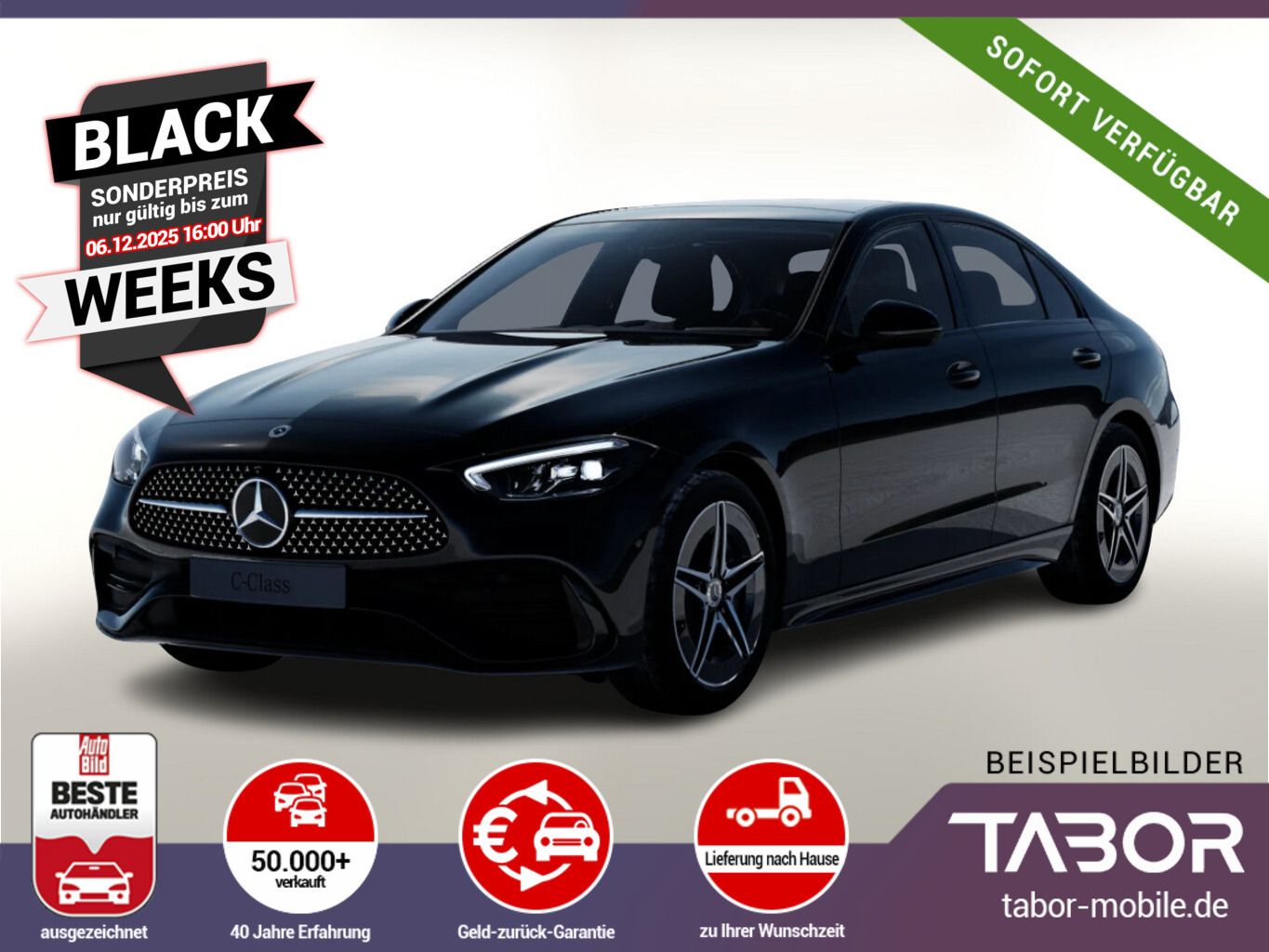 Mercedes-Benz C 200 Lim AMG Line Pano Night 360Kam UVP-30%*