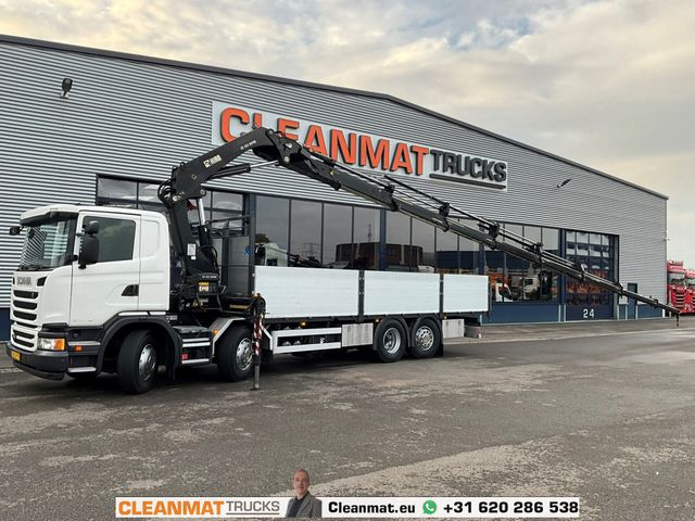 Scania G 450 8x2 Euro 6 Hiab 32 Tonmeter laadkraan Just