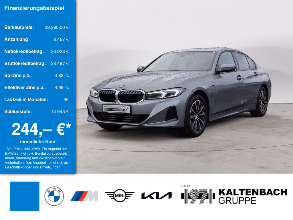 BMW 320e FACEL. NAVI HGSD KAMERA LED SHZ PDC MEMORY