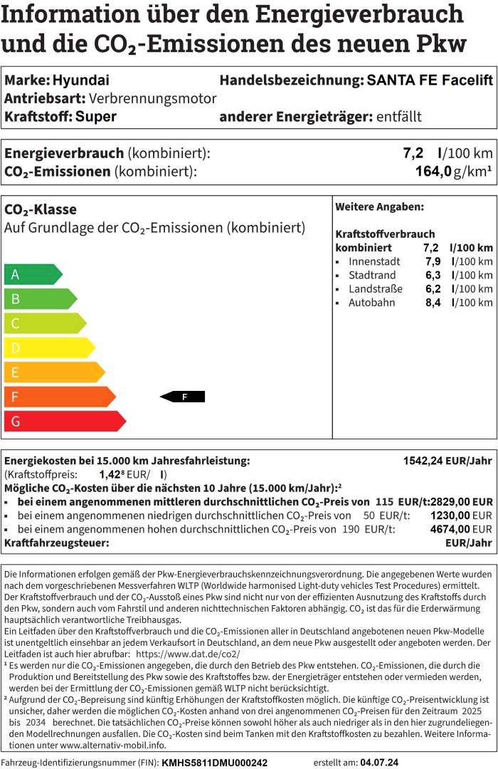 Fahrzeugabbildung Hyundai SANTA FE HEV PRIME