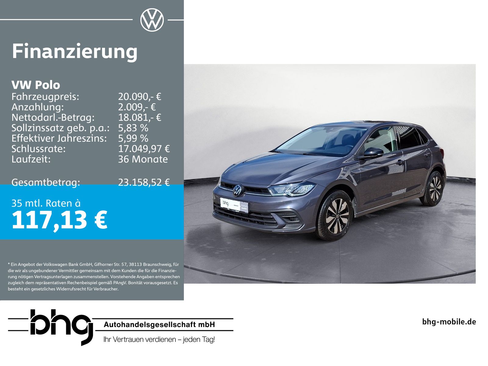 Volkswagen Polo 1.0 l TSI OPF DSG GOAL AHK ACCTravelAssist 