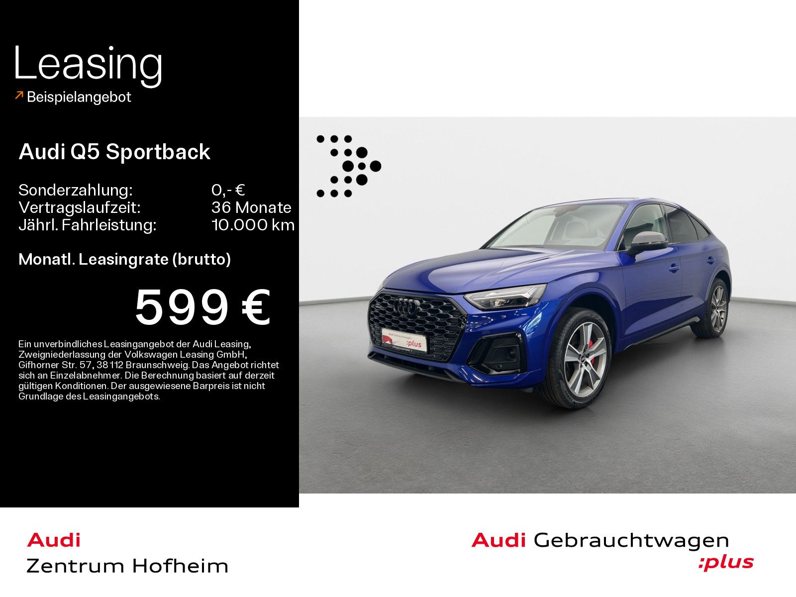 Audi Q5 Sportback 50 TFSIe qu S line edition one S tr