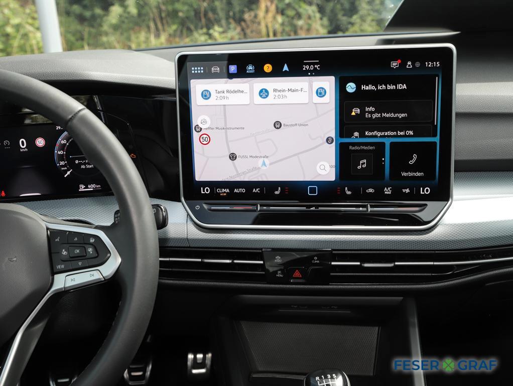Volkswagen Golf 8 1.5 TSI Goal ACC AHK LED+ Navi RüKa Sitzh, миниатюра 9