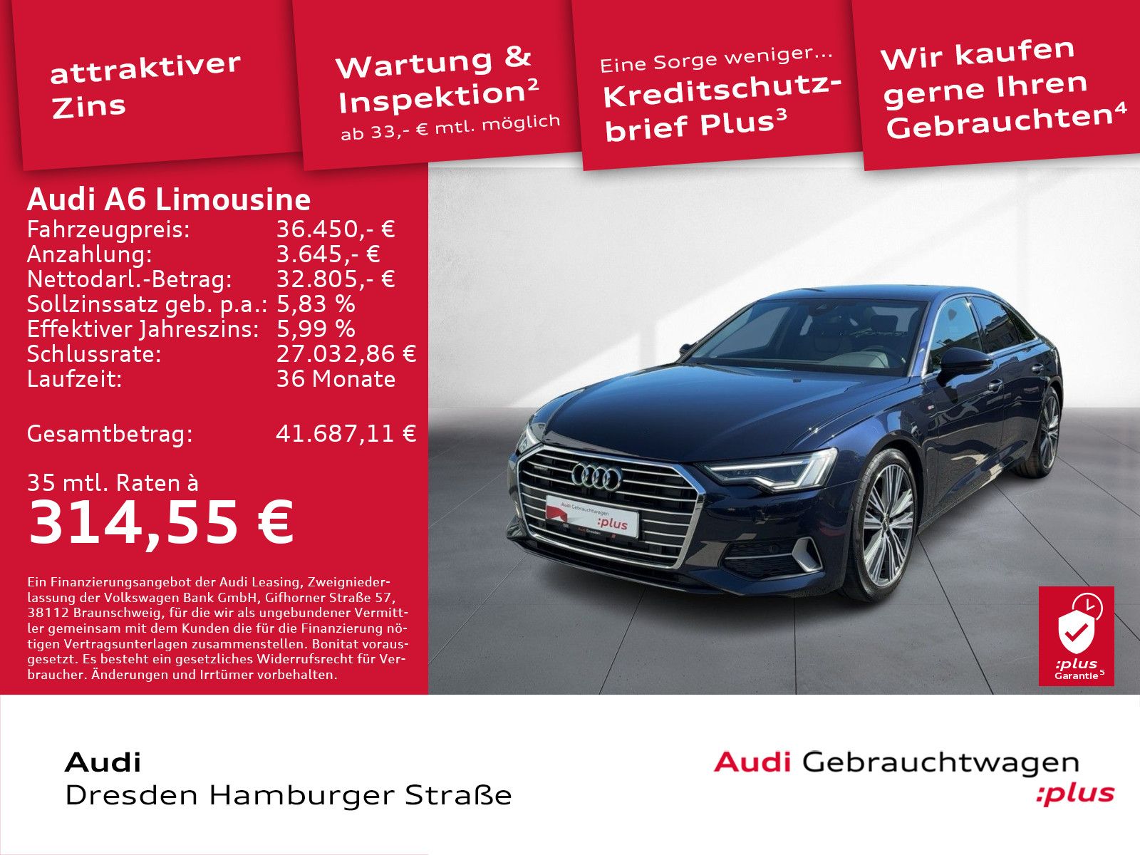 Audi A6 Limousine sport 45TFSI quattro S tronic S Lin foto 2