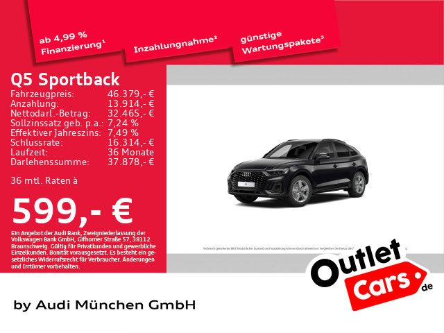 Audi Q5 Sportback 50 TDI qu. tiptr. S line AHK/Pano/V