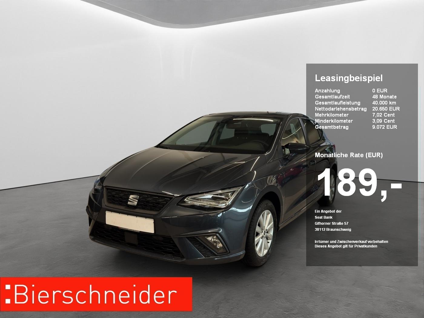 Seat Ibiza 1.0 TSI Style ab 166.- EUR mtl. 1000.- Anz