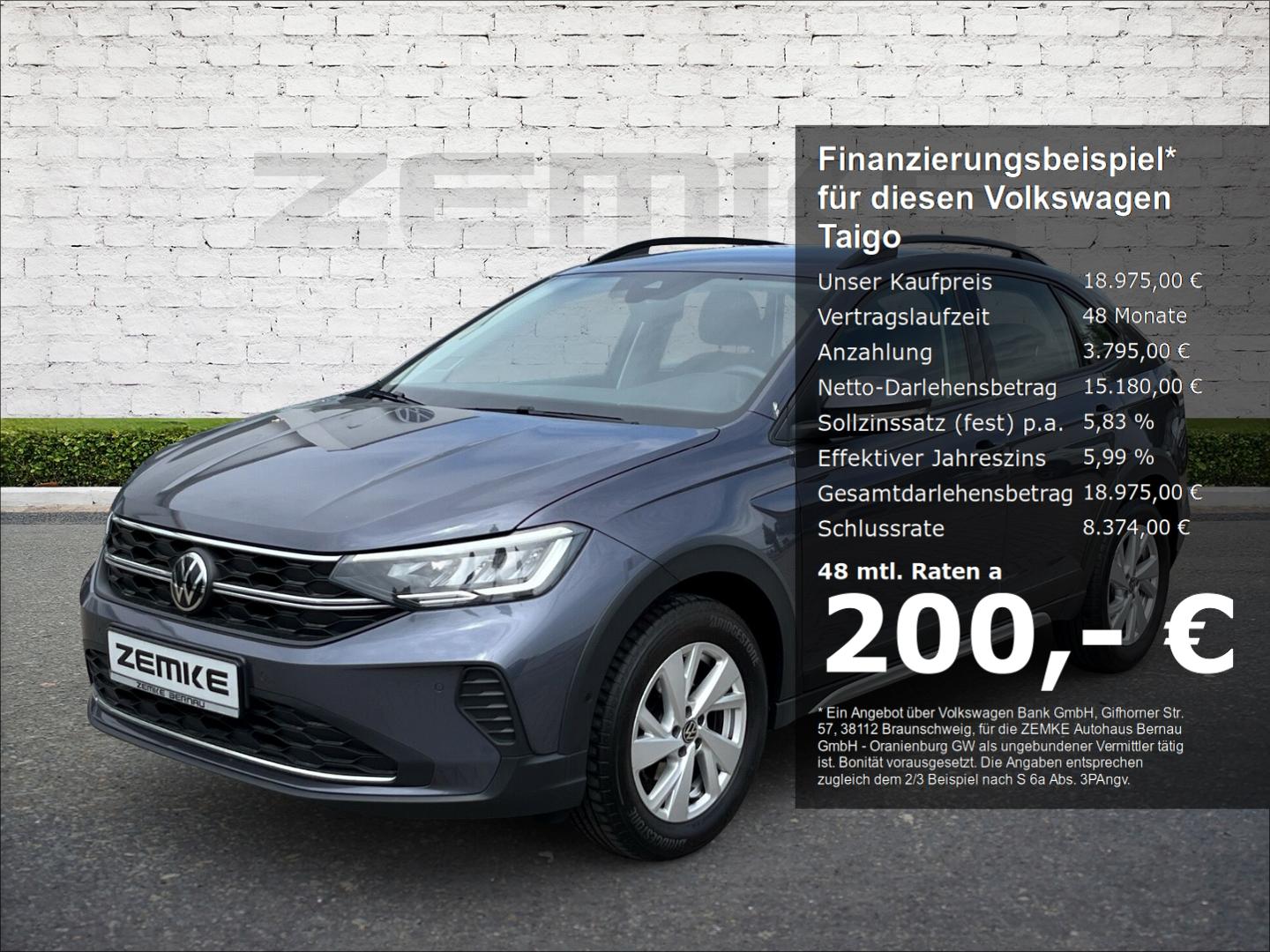 Volkswagen Taigo 1.0 TSI DSG Life 3,99%  Navi Digitales Coc
