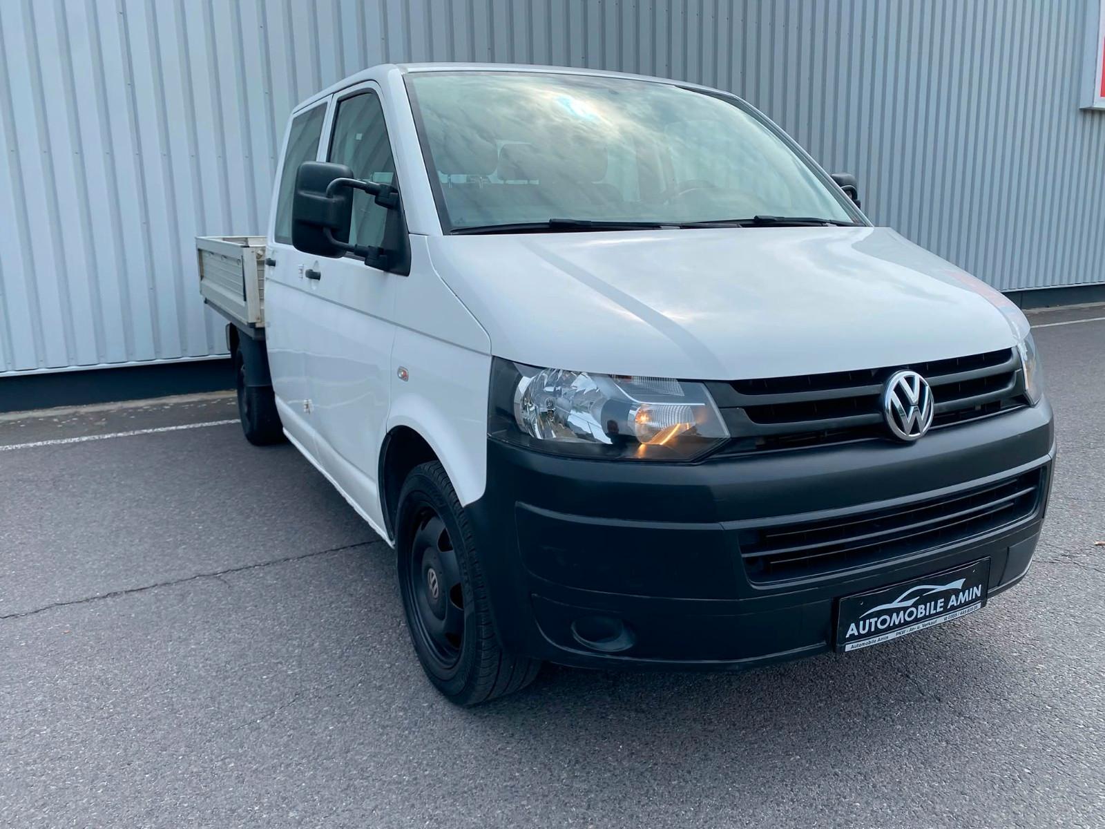 Volkswagen T5 Pritsche Doppelkabine Klima Sitzhzg 1.Hand