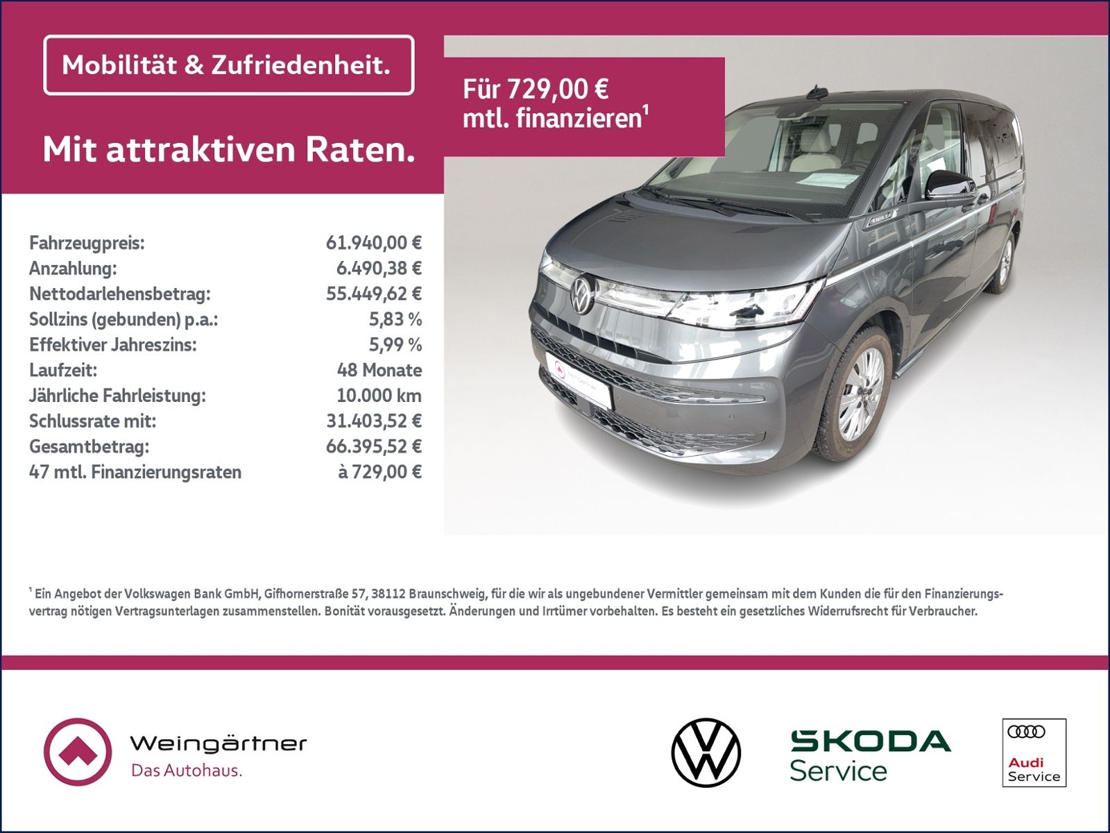 Volkswagen T7 Multivan 1.5 TSI eHybrid 4MOTION Style, AHK,