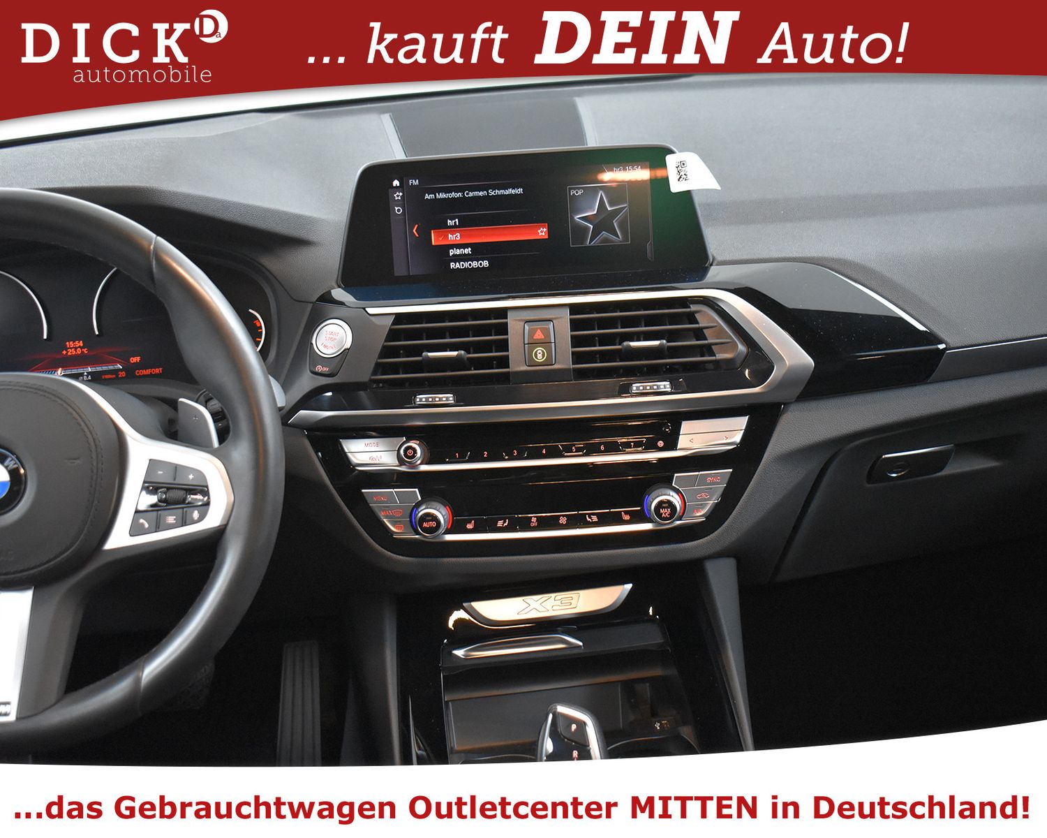BMW X3 xDr 20d Aut Advan NAVI+KAM+LED+HIFI+SHZ+M19" - Image 14