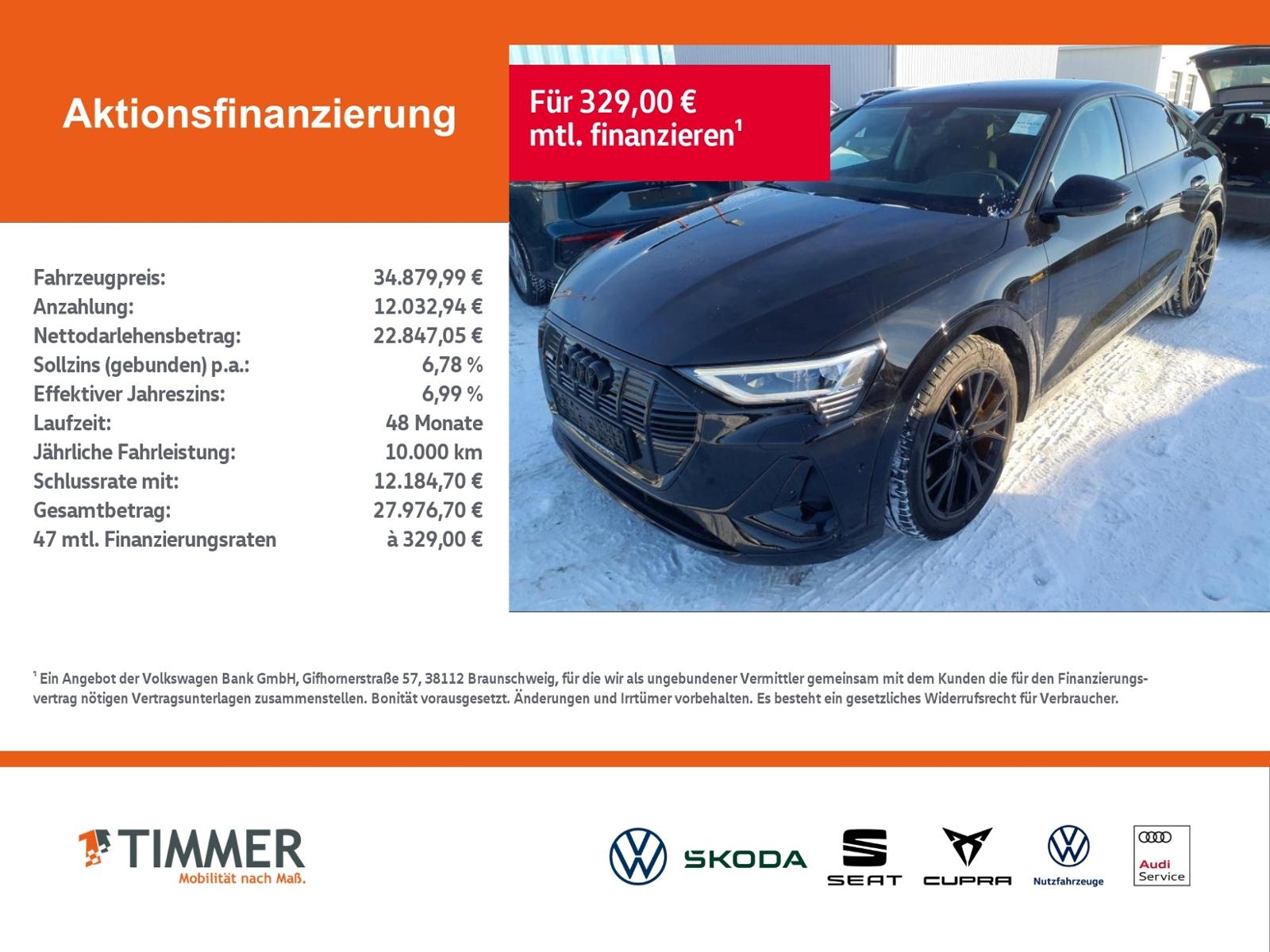 Audi e-tron Sportback 55 S-LINE BLACK ED. 95kWh +AHK