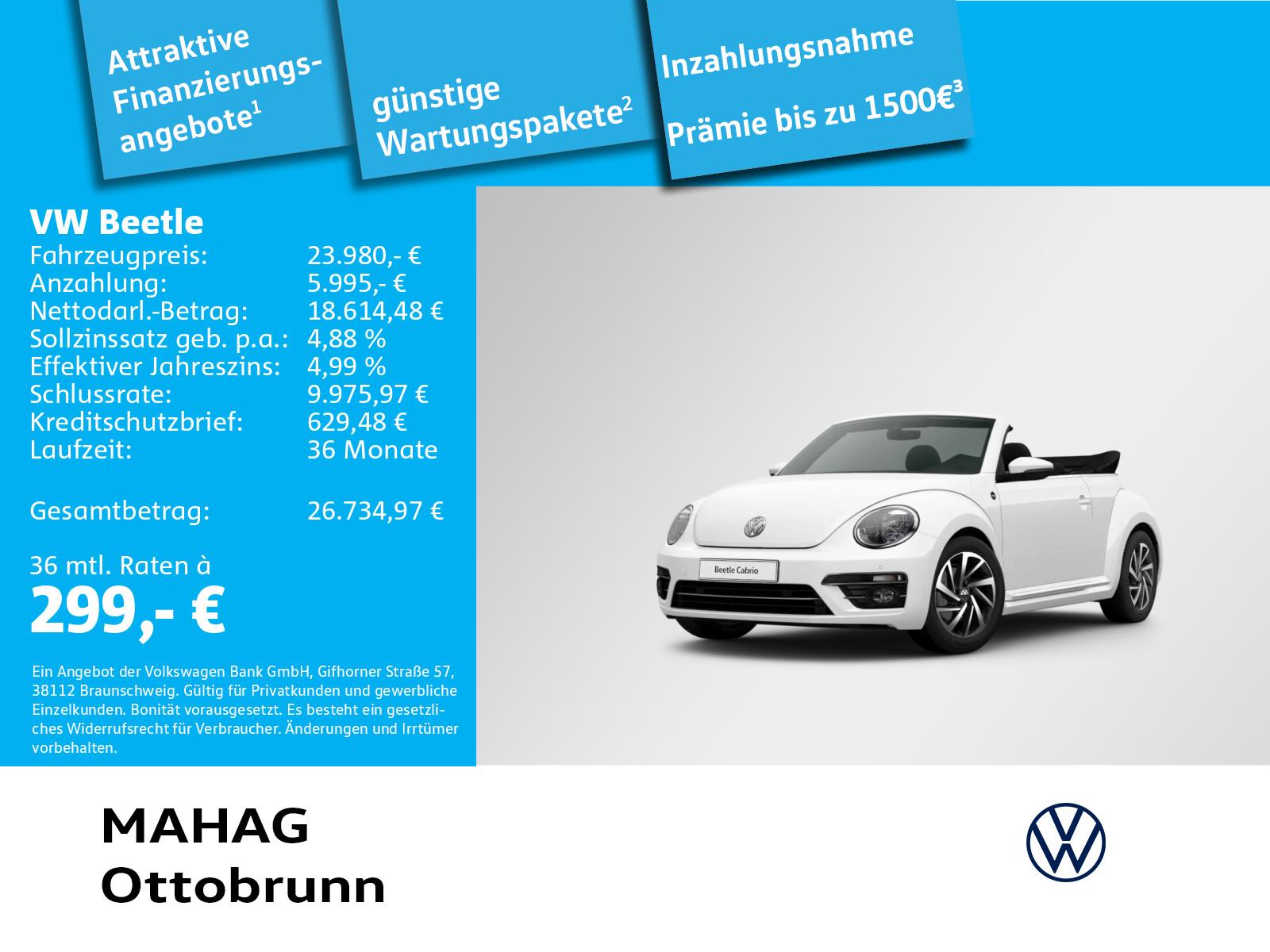 Volkswagen Beetle Cabriolet SOUND 1.4 TSI Navi ParkPilot Si