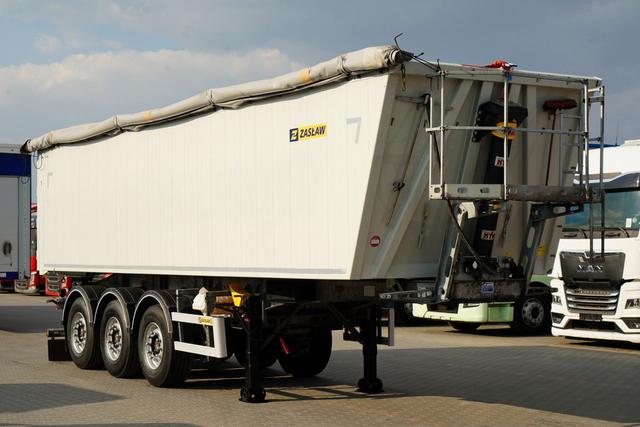 ZASŁAW WYWROTKA ALUMINIOWA · 43 m3 · OŚ PODNOSZONA