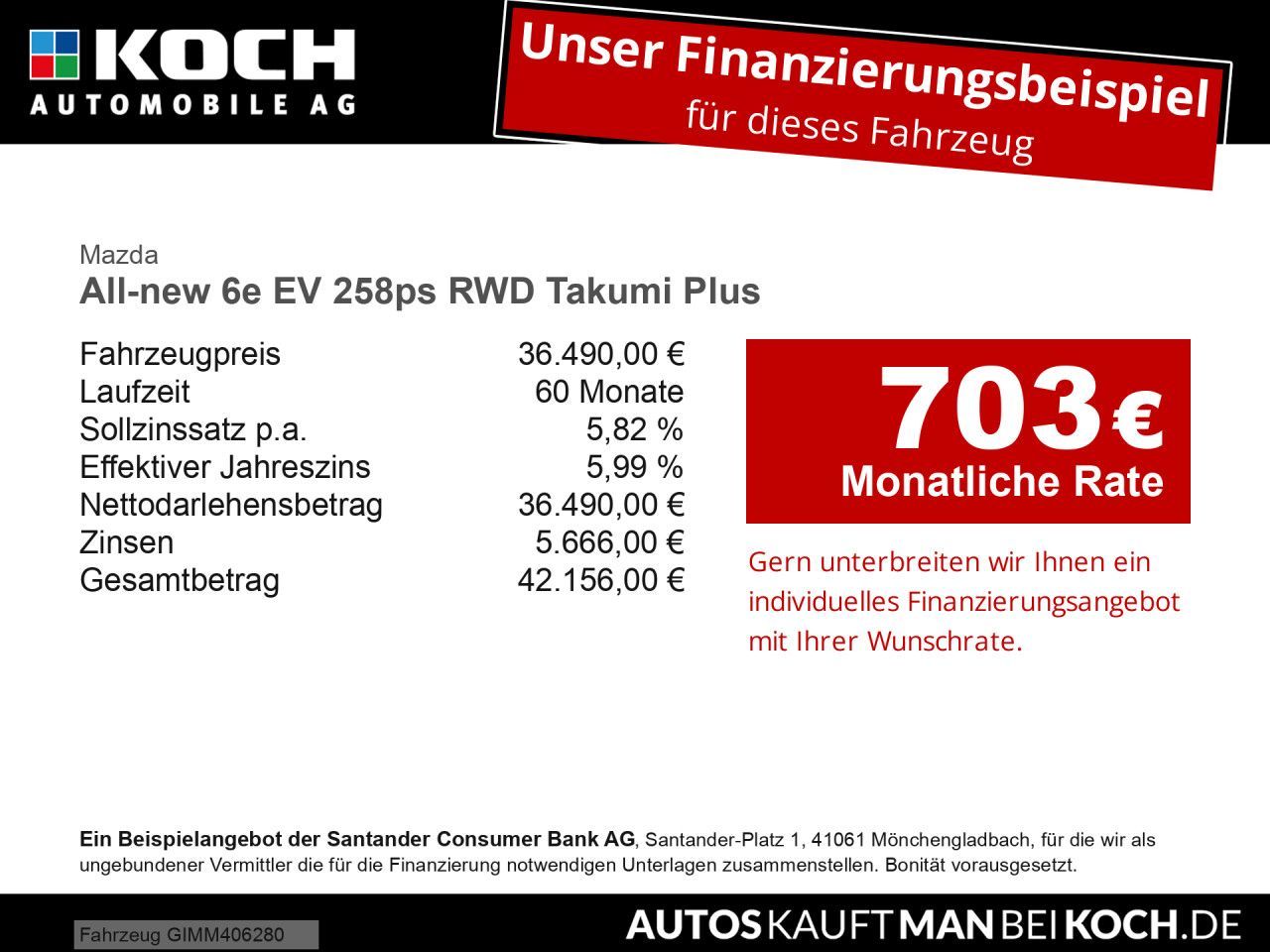 Mazda All-new 6e EV 258ps RWD Takumi Plus Standheizung imagem 2