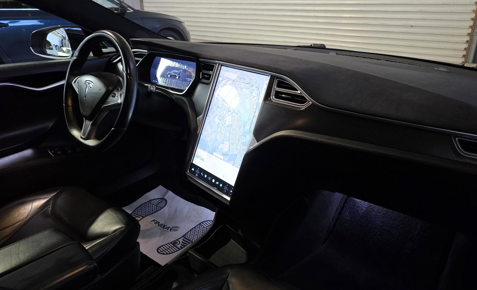 TESLA MODEL S P85D PERFORMANCE 700CH - SUPERCHARGE GRATUITE - HAYON ÉLECTRIQUE - TOIT PANORAMIQUE - SOH 90%