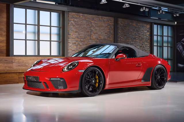 Porsche 991 Speedster/Karminrot/Bose/Leder/PDLS
