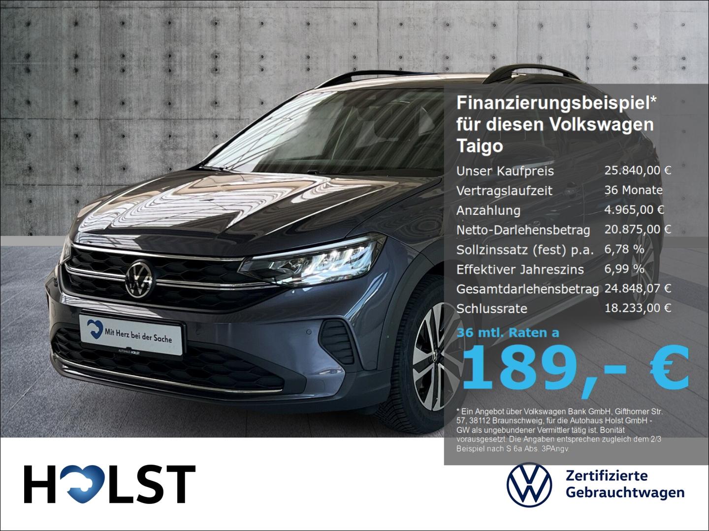 Volkswagen Taigo 1.0TSI DSG ENERGY RüFaKa ACC Digit.Cockpit