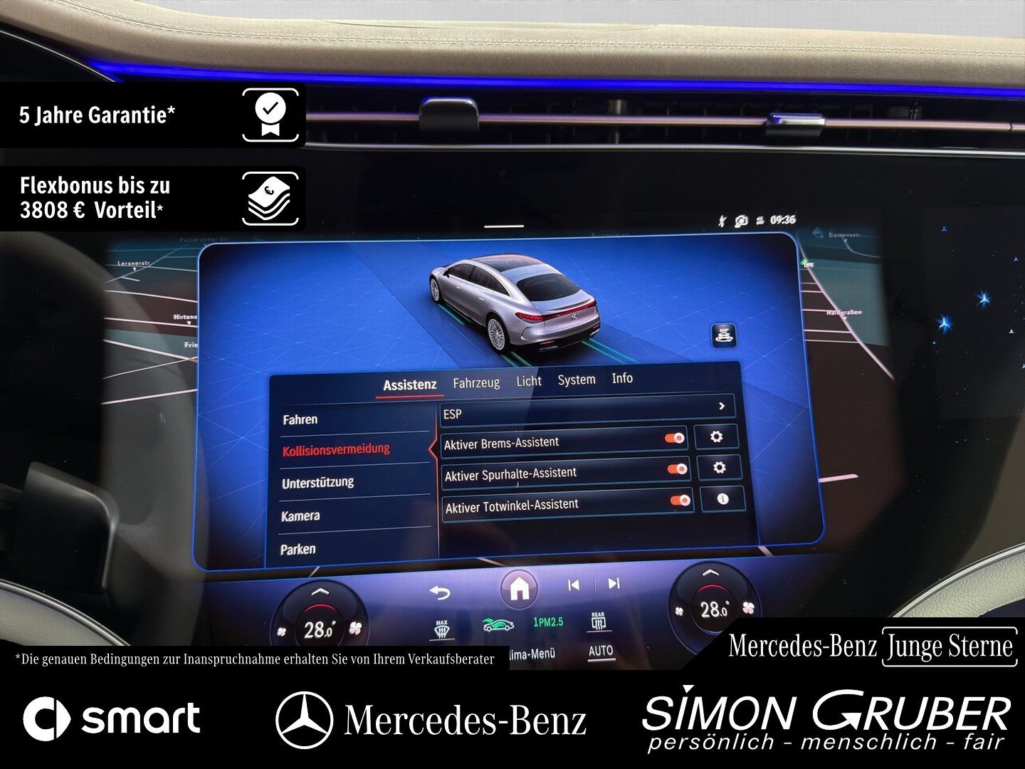 Fahrzeugabbildung Mercedes-Benz EQS 450+ AMG Pano Hyper HUD HAL Massage Sitzklim