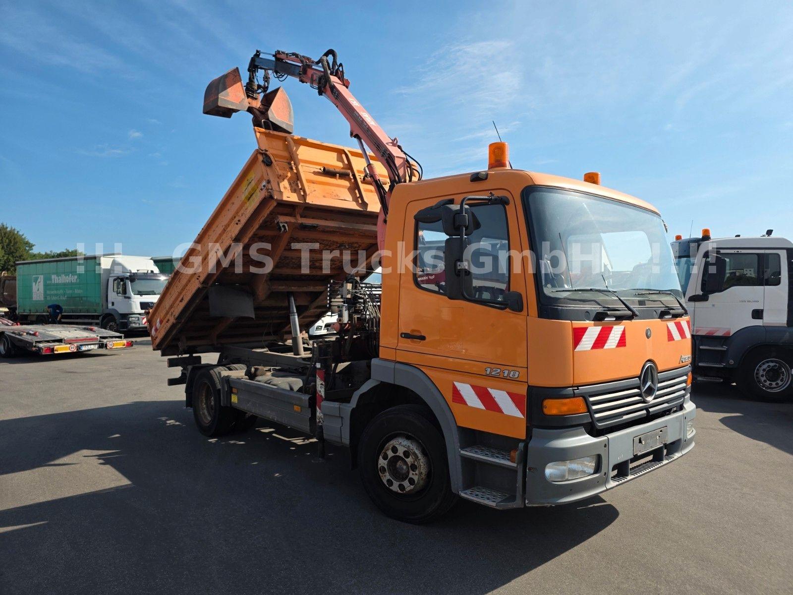 Mercedes-Benz Atego 1218 / Kipper+Kran / load 5,2ton / E3
