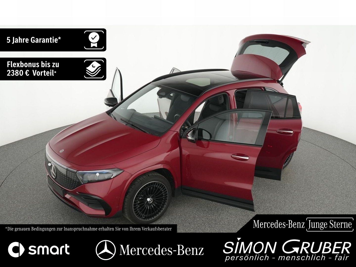 Fahrzeugabbildung Mercedes-Benz EQA 350 4M AMG Night Burm HUD Ambi Pano 360 AHK