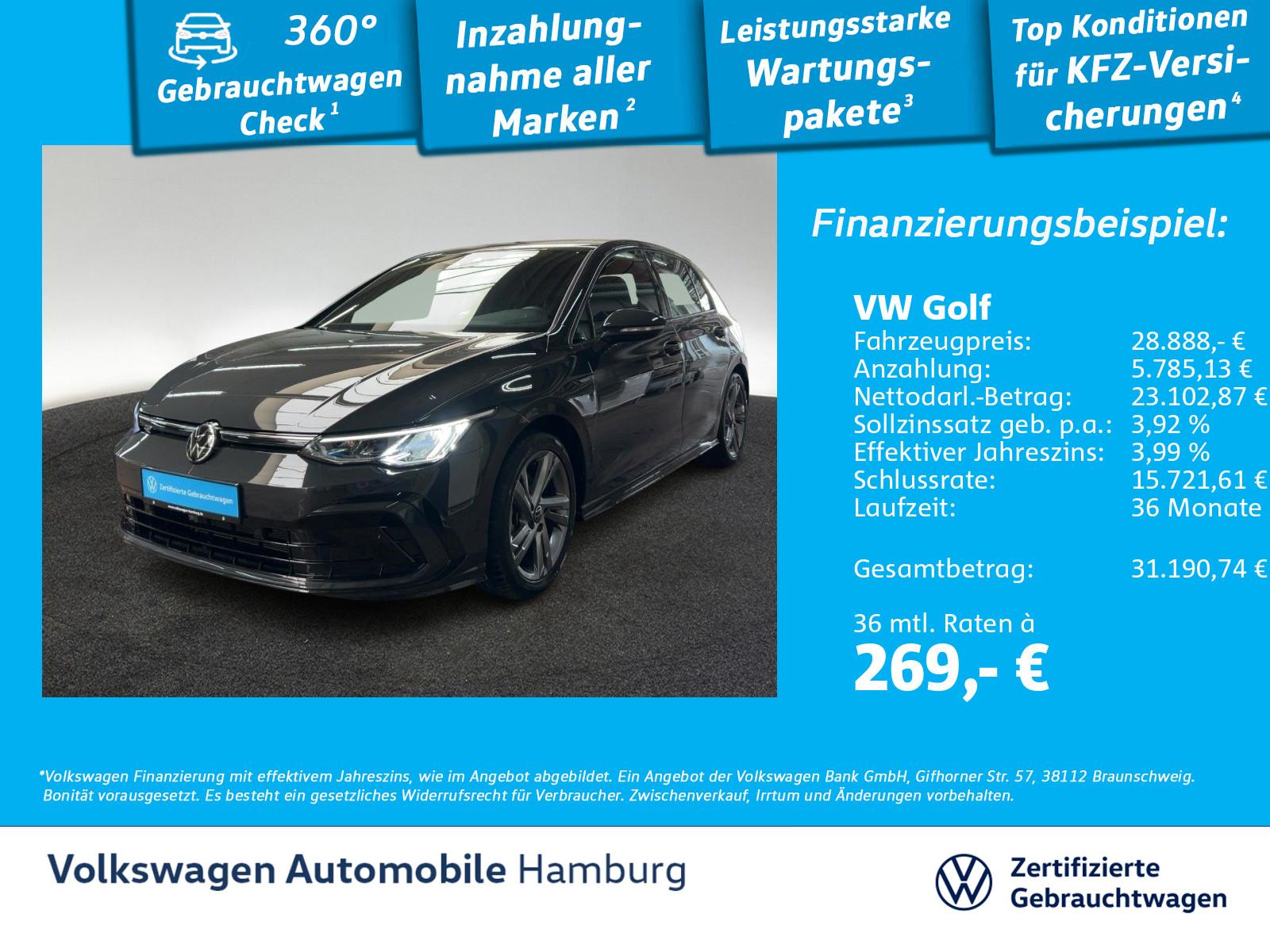 Volkswagen Golf VIII 1.5 eTSI R-Line Rear View,Sitzheizung