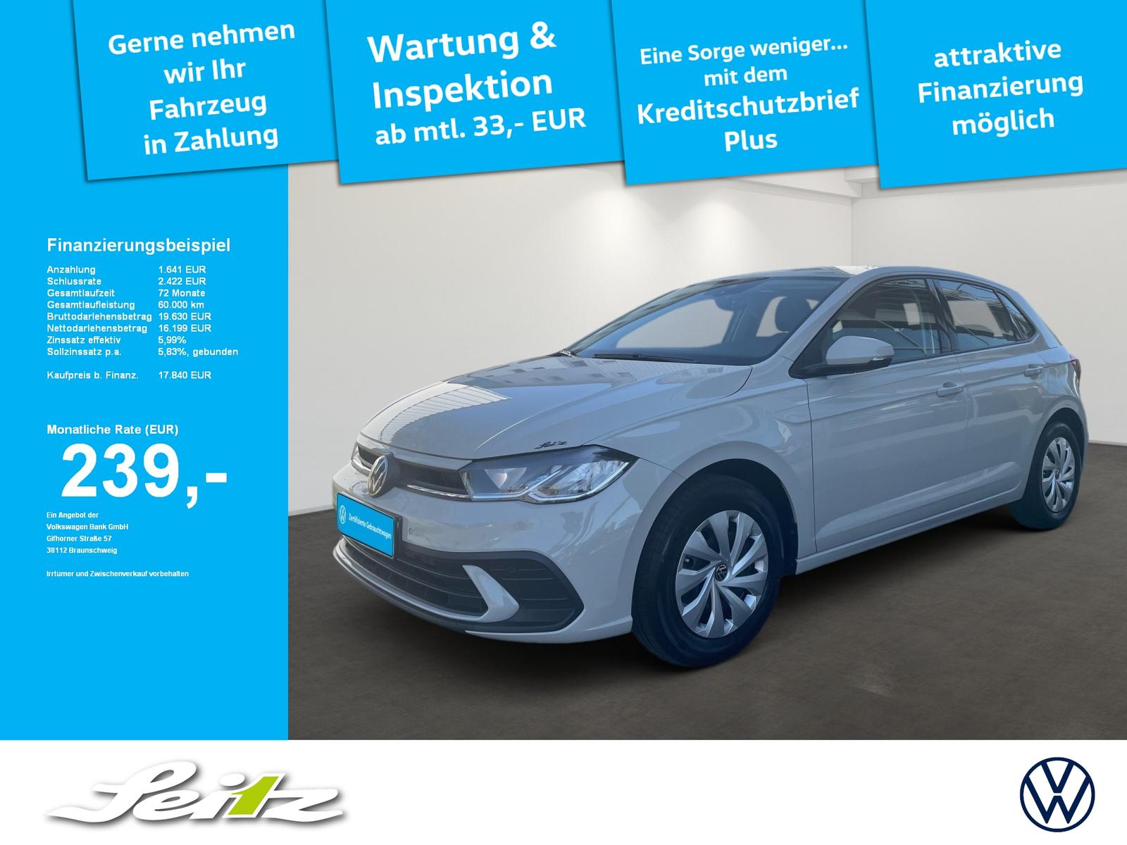 Volkswagen Polo VI 1.0 TSI Life *LED*PARKSENSOR*SITZHZG*