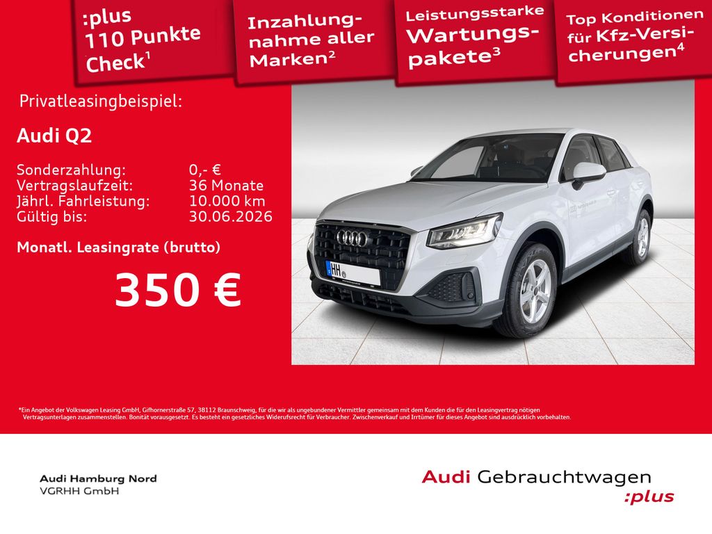 Q2 35 TFSI S tronic LED DAB CarPlay Einparkhilfe