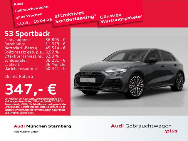 Audi S3 Sportback TFSI S tronic Matrix LED HUD Sonos