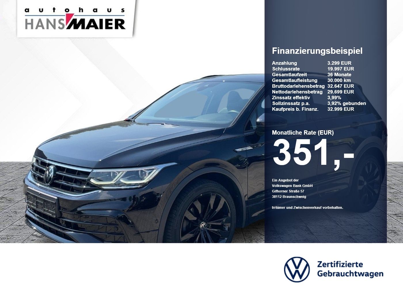 Volkswagen Tiguan R-Line DSG AHK Navi 8fach IQLight Sound foto 1