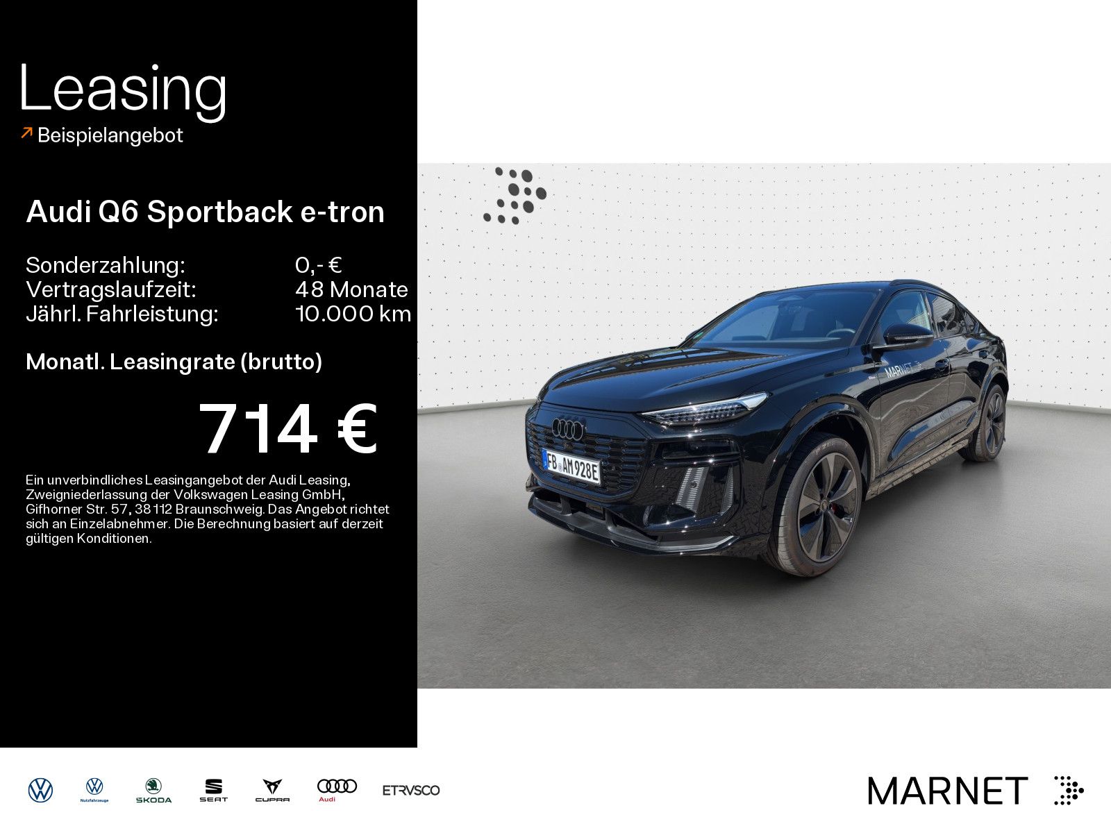Audi Q6 Sportback e-tron quattro 285 kW