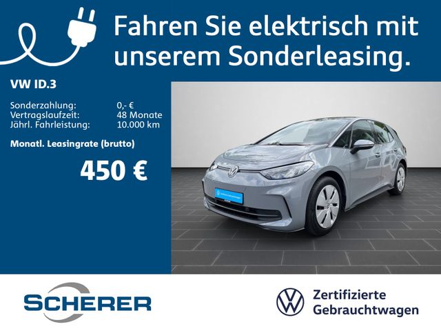 VW ID.3 PA,SOC 90%, 59 kWh ( brutto), APP,  EPH V+H