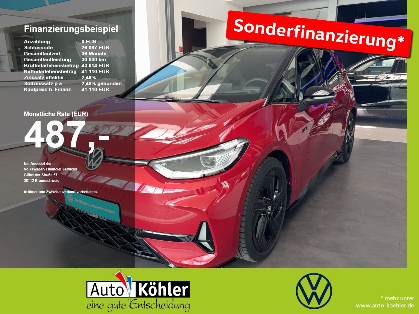 VW ID.3 GTX AHK/W-Pumpe/CarPlay/Kamera/Matrix/360