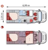 Ilusion XMK 695 H Premium, 5 Sitzplätze, Queensbett - Ilusion Diesel