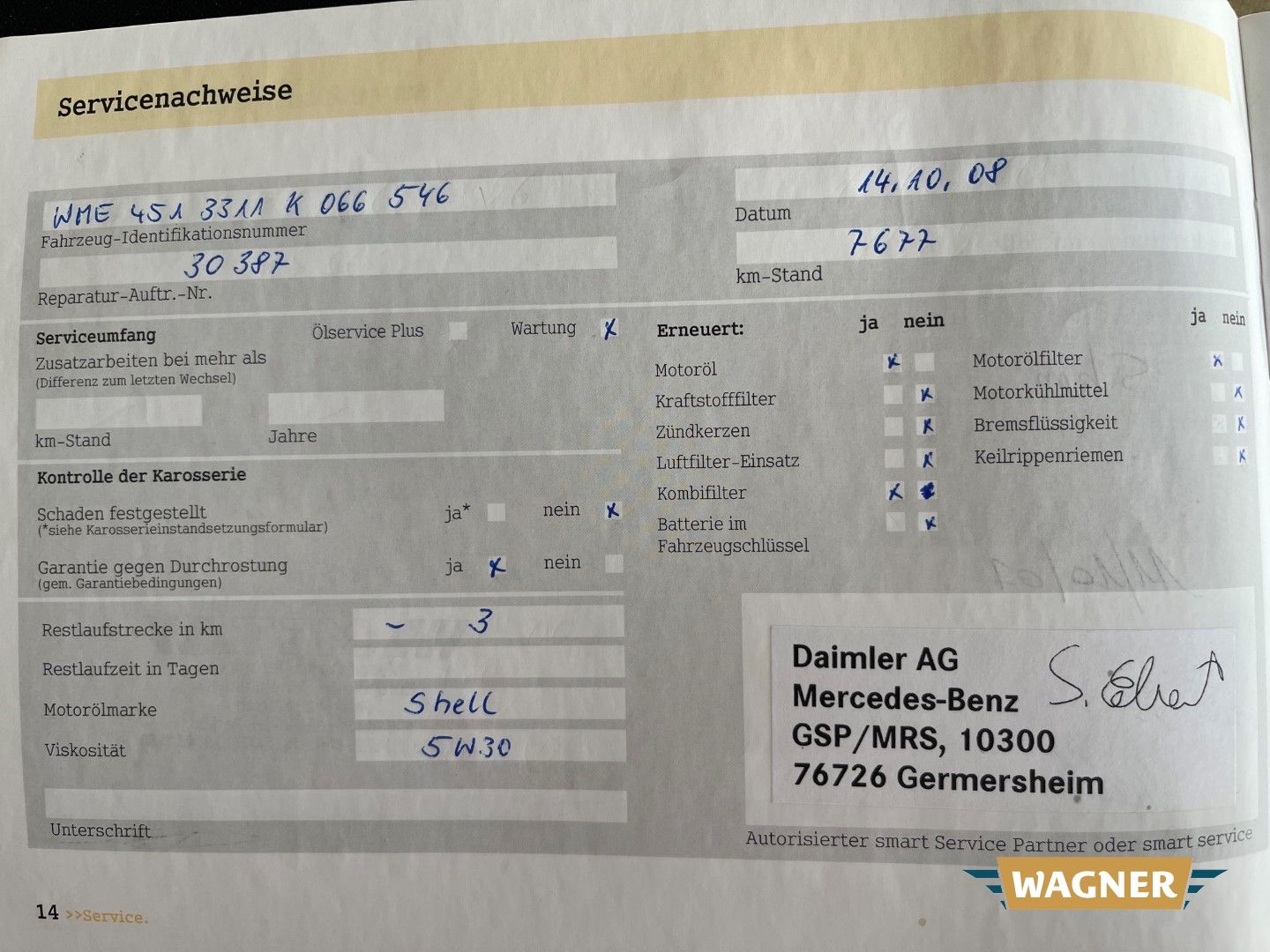 Fahrzeugabbildung Smart fortwo Passion  Klimaanlage TÜV 06/2027