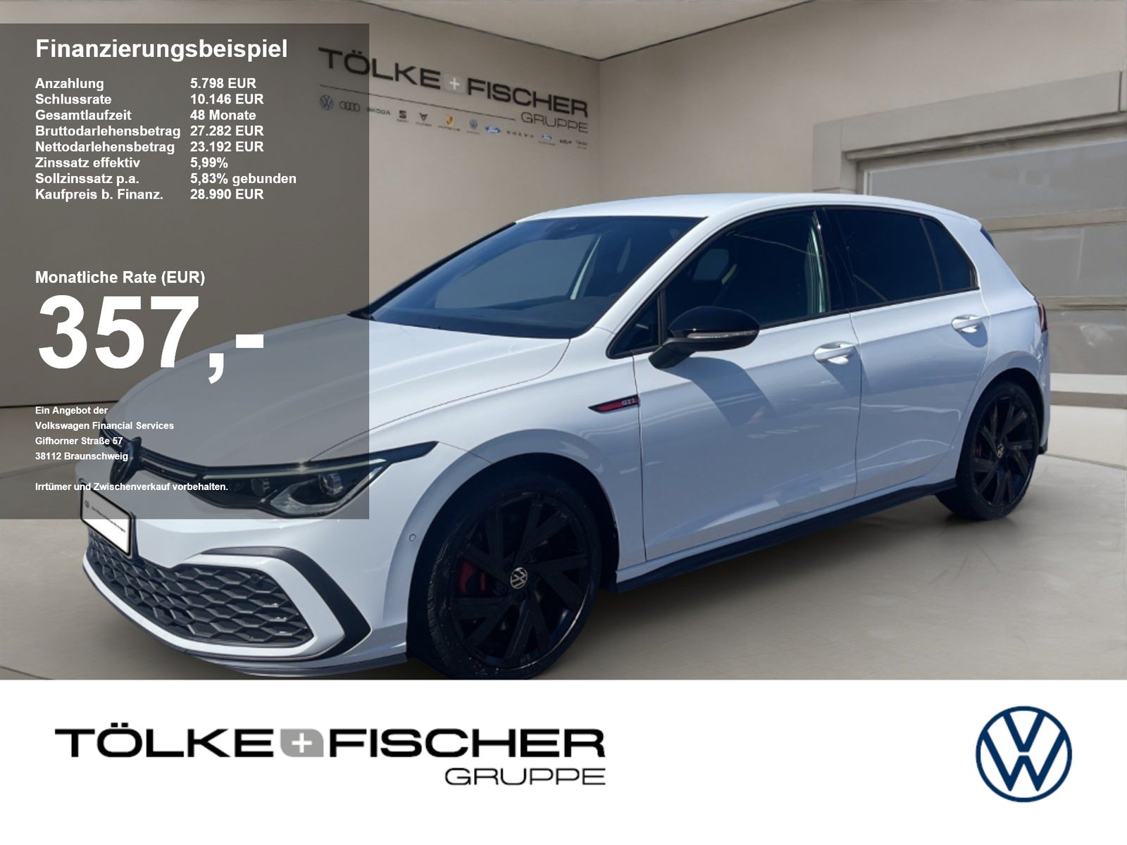 Volkswagen Golf VIII 2.0 TSI GTI ACC AUT Kam. Navi Sportp.