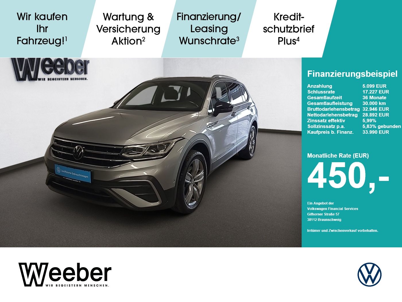Volkswagen Tiguan Allspace Move 4Motion *KAMERA*PANO*AHK*KE
