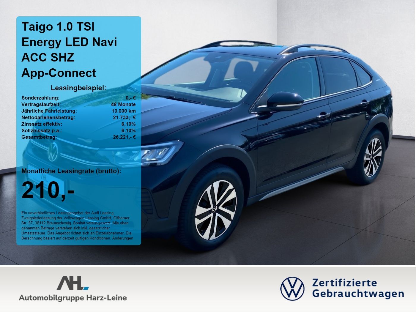 Volkswagen Taigo 1.0 TSI Energy LED Navi ACC SHZ App-Connec