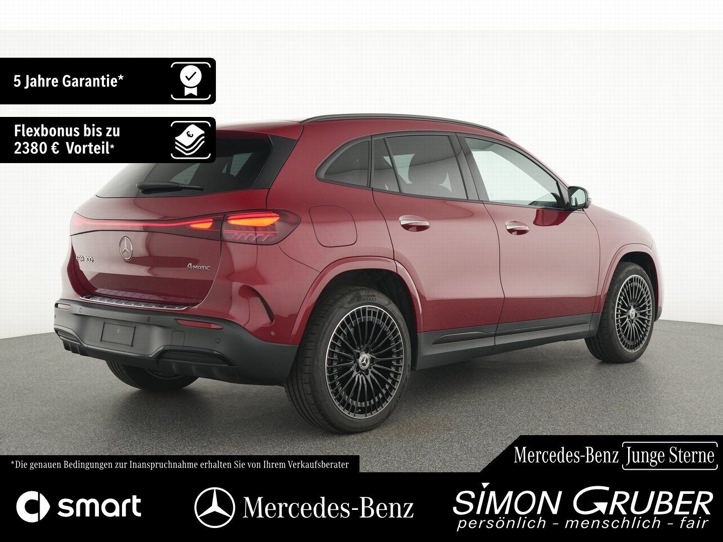Fahrzeugabbildung Mercedes-Benz EQA 300 4M AMG Night Pano Burm HUD 360 Memory