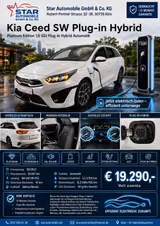 Kia Cee'd SW S/S 1,6 GDI Plug-In NAVI KAMERA TEMP E6 - Kia cee'd Sportswagon aus 2022